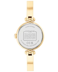 Coach Women's Cary Gold-tone Bangle Bracelet Watch 26mm