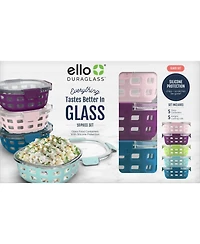 Ello 10-Piece Meal Prep Rounds Container Set