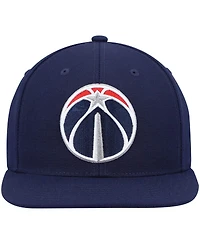 Men's Mitchell & Ness Navy Washington Wizards Ground 2.0 Snapback Hat