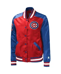 Women's Starter Red Chicago Cubs The Legend Full-Snap Jacket