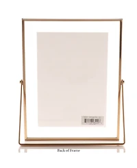 Lawrence Frames Metal Easel Float Picture Frame, 5" x 7"