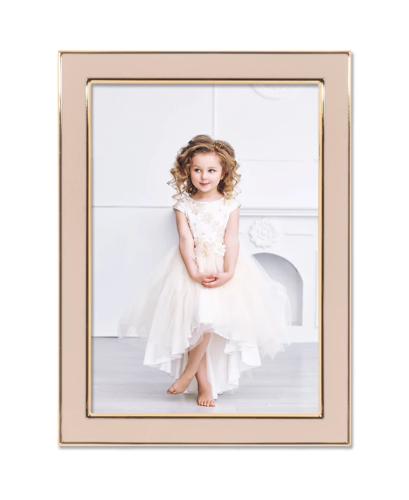 Metal and Enamel Picture Frame, 5" x 7"