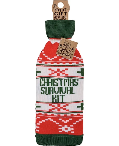 Primitives by Kathy Christmas Survival Kit Bottle Sock