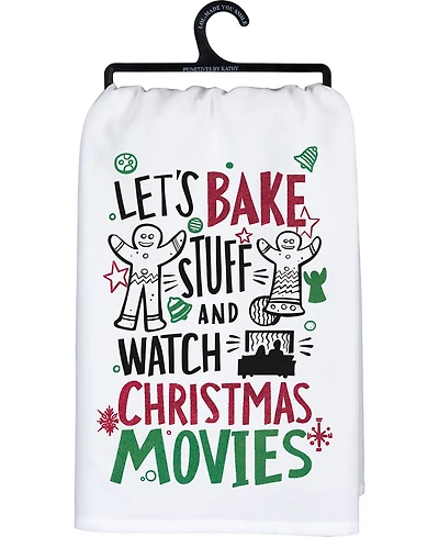 Primitives by Kathy Let's Bake Stuff and Watch Christmas Movies' Kitchen Tea Towel