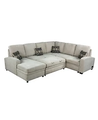 Serta Mae Sectional Sofa with Power and Usb Ports