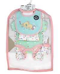 Baby Boys and Girls Koala Bear Layette Gift Mesh Bag, 5 Piece Set