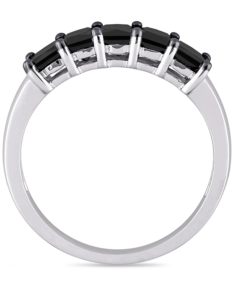 Black Diamond Anniversary Ring (1-1/4 ct. t.w.) 10k White Gold