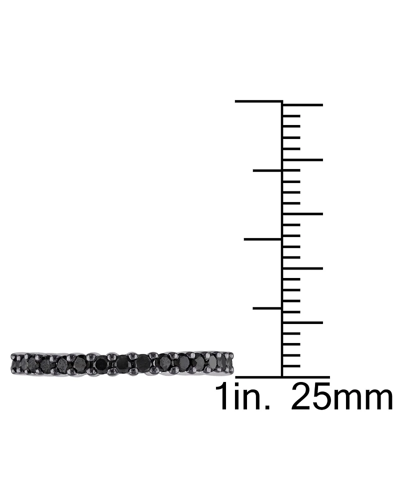 Black Diamond Eternity Band (1 ct. t.w.) 10k White Gold