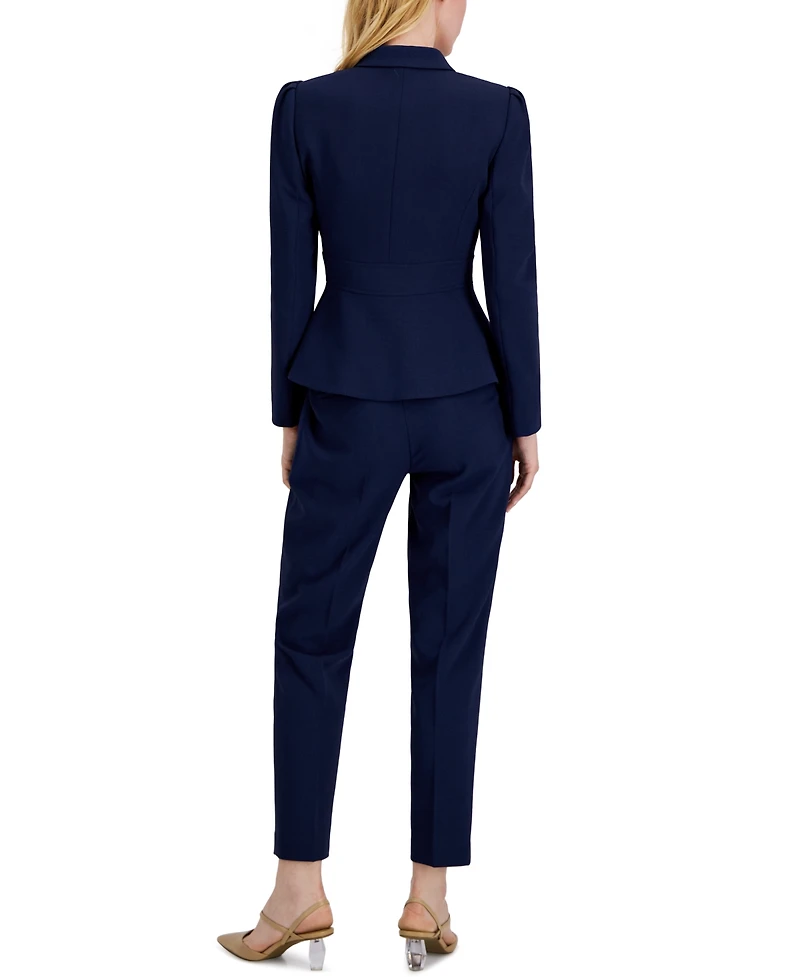 Tahari Asl Belted Wrap Pant Suit Set