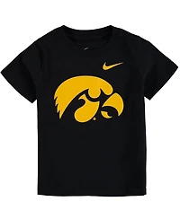 Boys and Girls Toddler Nike Black Iowa Hawkeyes Logo T-shirt