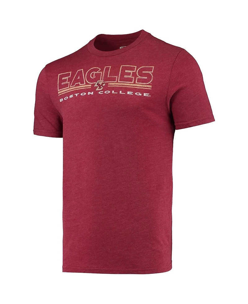 Men's Concepts Sport Heathered Charcoal, Maroon Boston College Eagles Meter T-shirt and Pants Sleep Set
