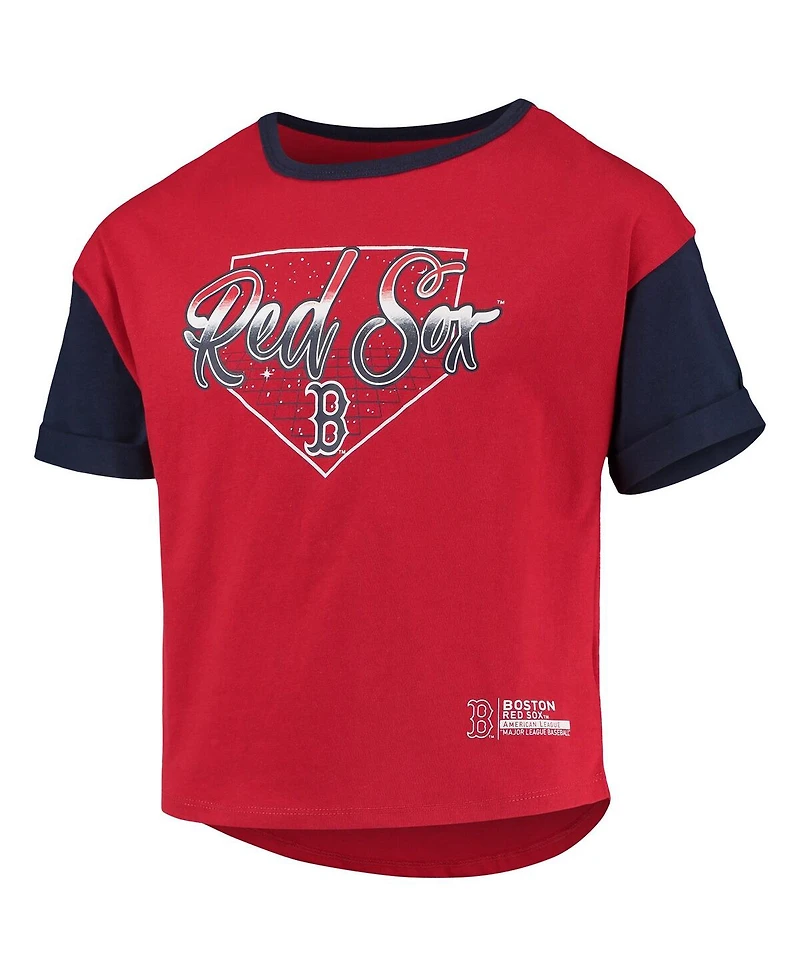 Big Girls Red Boston Sox Bleachers T-shirt