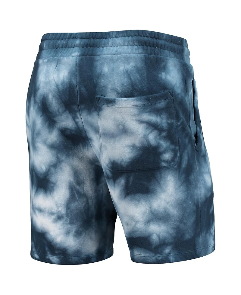 Men's New Era Navy Atlanta Braves Team Dye Shorts