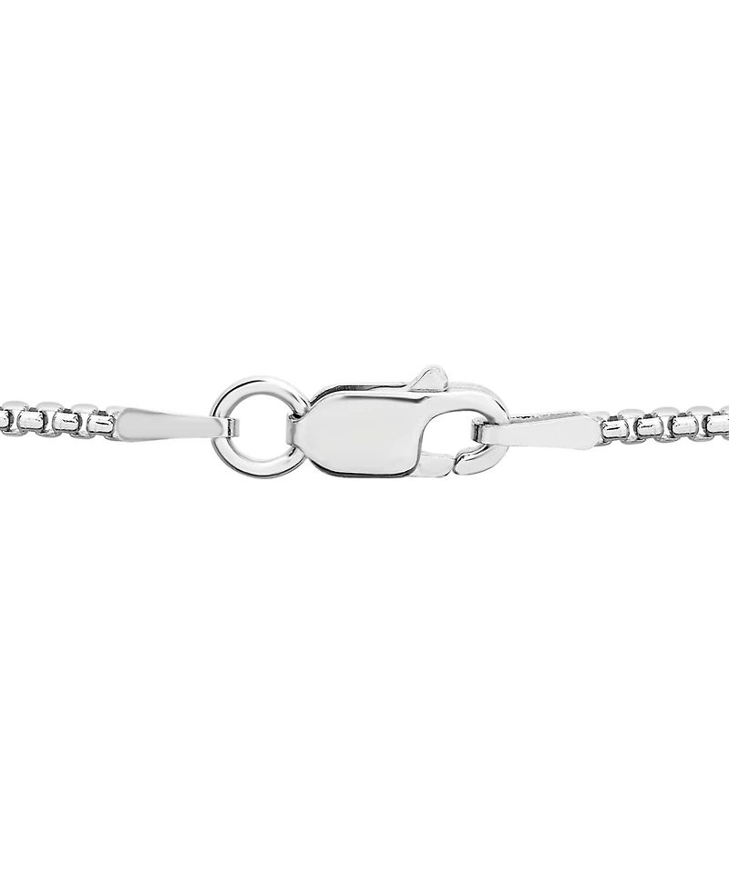 Men's Diamond Om 22" Pendant Necklace (1/2 ct. t.w.) in Sterling Silver