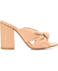 Journee Collection Women's Tabithea Knotted Block Heel Sandals