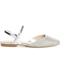 Journee Collection Women's Nysha Rhinestone Flats