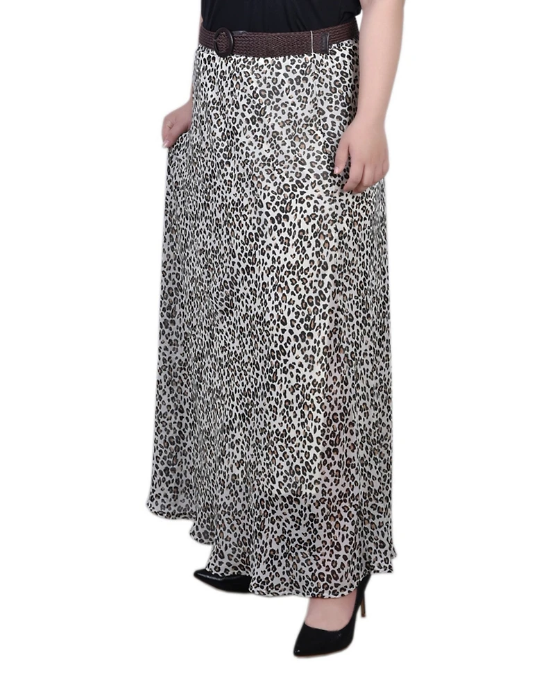 Ny Collection Plus Chiffon Maxi Skirt