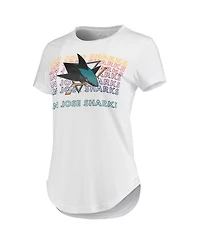Women's Concepts Sport White, Charcoal San Jose Sharks Sonata T-shirt and Leggings Set