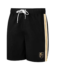 Men's G-iii Sports by Carl Banks Black Vegas Golden Knights Sand Beach Swim Shorts
