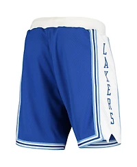 Men's Mitchell & Ness Blue and White Los Angeles Lakers 2009/2010 Hardwood Classics Authentic Shorts