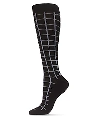 Men's Window Pane Cotton Compression Socks