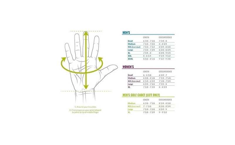 Men's Reliefgrip 2.0 Golf Left, Medium-Large