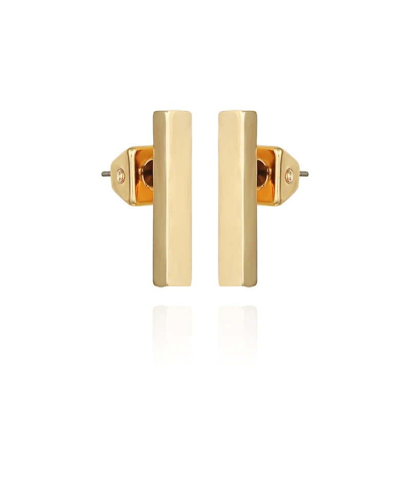 Vince Camuto Gold-Tone Rectangle Bar Stud Earrings