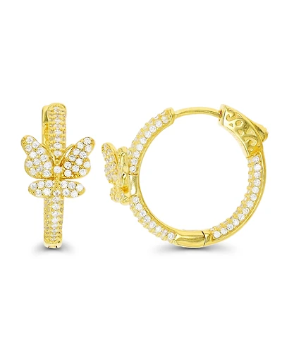 Hoop Earrings 14K Gold Plated or Sterling Silver