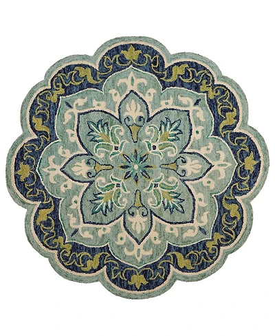 Lr Home Radiance Rdc-077 4' x 4' Round Area Rug