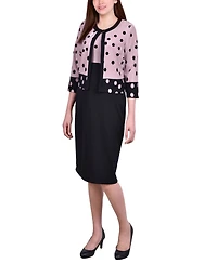 Women's 3/4 Sleeve Two Piece Dress Set