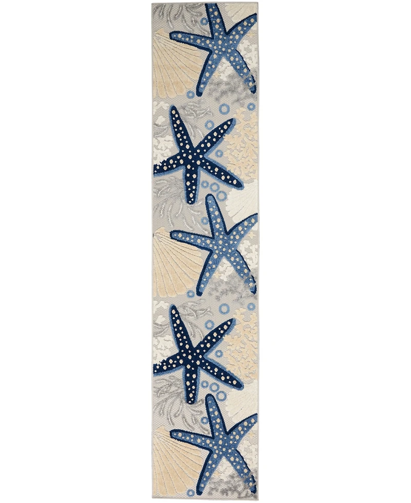 Nourison Home Aloha ALH24 2'3" x 12' Runner Rug