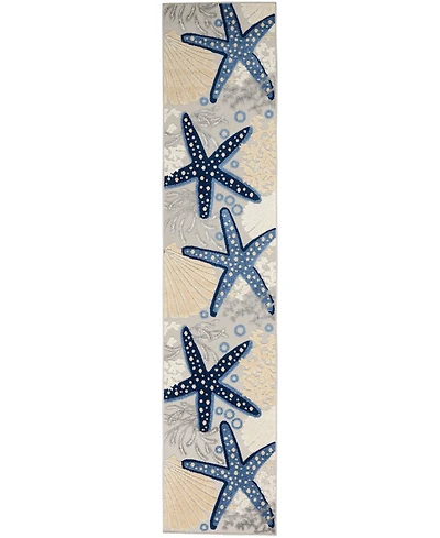 Nourison Home Aloha ALH24 2'3" x 12' Runner Rug