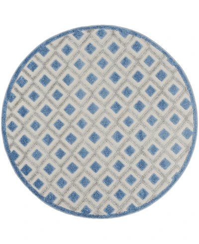 Nourison Home Aloha ALH26 5'3" x 5'3" Round Outdoor Area Rug