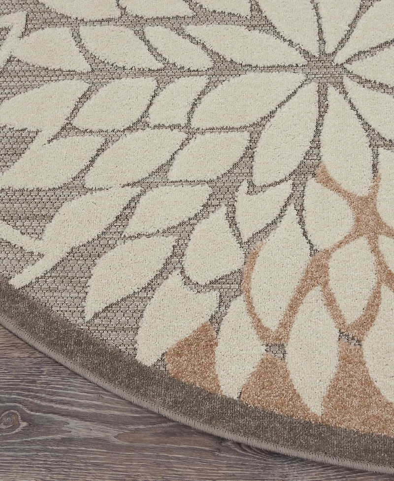 Nourison Home Aloha ALH05 4' x Round Outdoor Area Rug