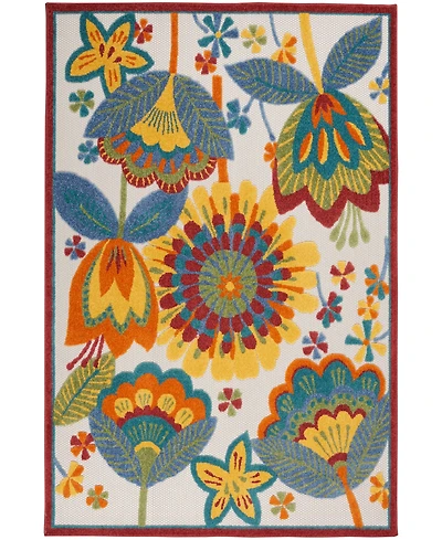 Nourison Home Aloha ALH25 3'6" x 5'6" Outdoor Area Rug
