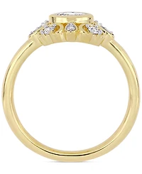 Diamond Marquise Cluster Engagement Ring (1/4 ct. t.w.) 14k Gold