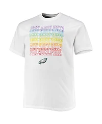Men's Fanatics White Philadelphia Eagles Big and Tall City Pride T-shirt