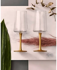 Spode Creatures of Curiosity Stem Wine Glasses Set, 2 Pieces