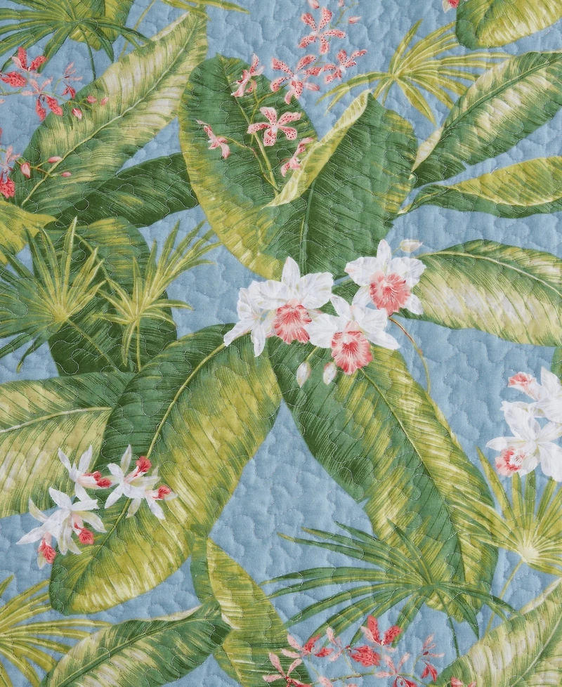 Tommy Bahama Home Aregada Dock Reversible 3 Piece Quilt Set, Full/Queen