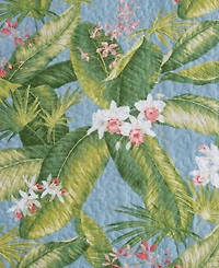 Tommy Bahama Home Aregada Dock Reversible 3 Piece Quilt Set, Full/Queen