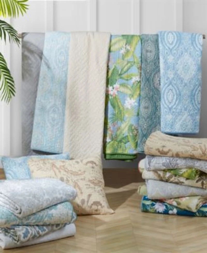 Tommy Bahama Home Aregada Dock Reversible Quilt Set Collection