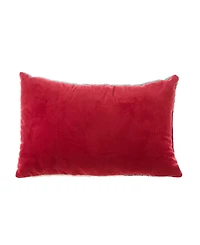 Glitzhome Hooked Christmas Dog Pillow, 18" x 12"
