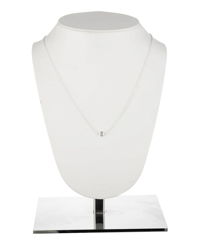 Lauren Ralph Lauren Sterling Silver and Cubic Zirconia Pendant Necklace