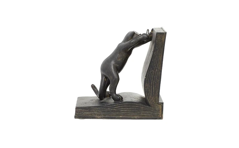 Eclectic Cat Bookends, Set of 2