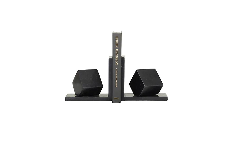 Marble Modern Bookends, Set of 2