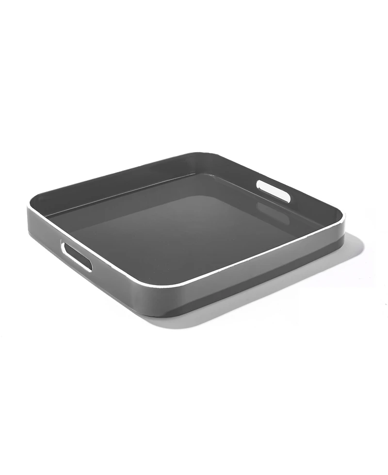 Square Trays with Rim, Set of 2