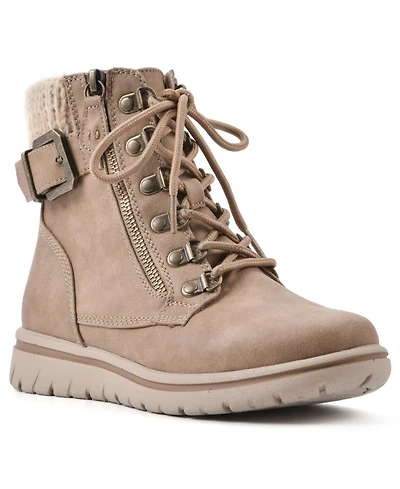 Cliffs by White Mountain Women's Hearty Lace-Up Hiker Booties