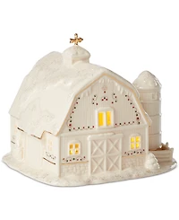 Lenox Mistletoe Park Light-Up Barn, Exclusively at Macy's