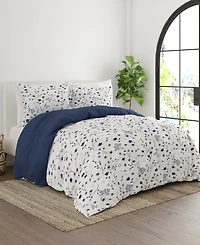 ienjoy Home Forget Me Not Reversible Comforter Set