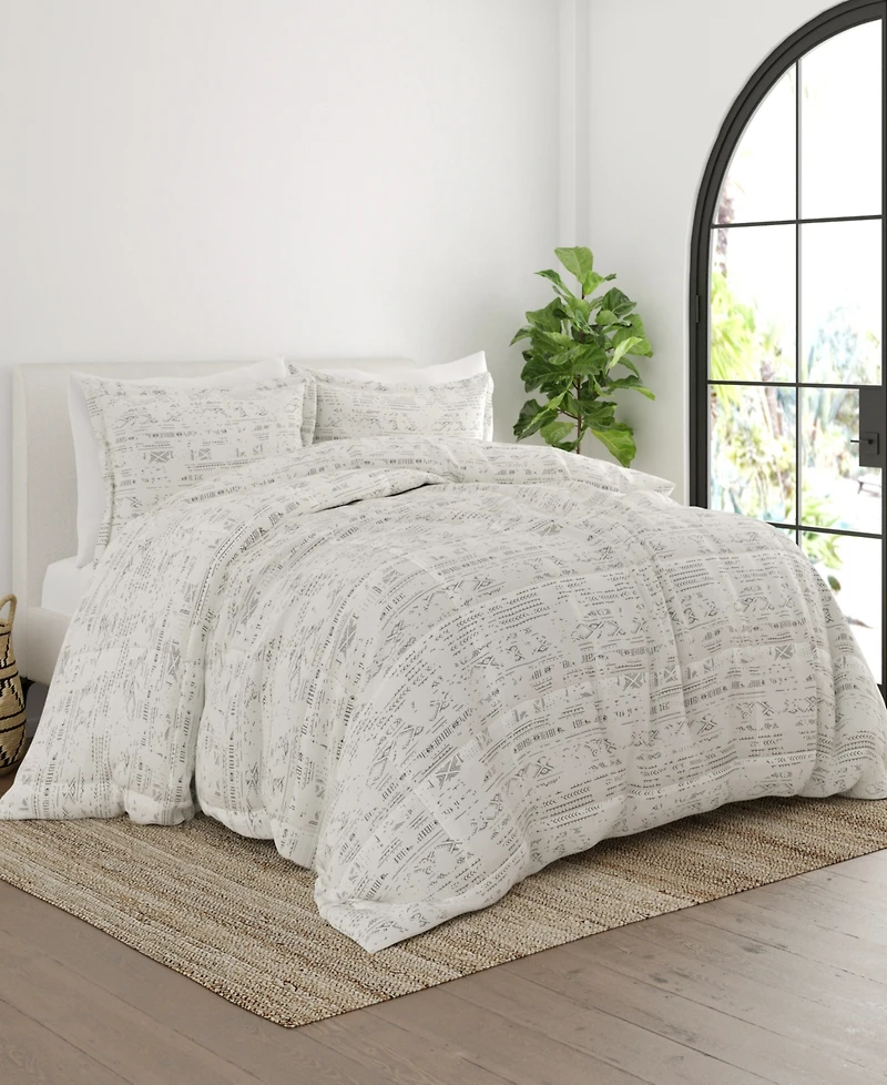 ienjoy Home Ultra Soft Distressed Field 3-Pc. Comforter Set, King